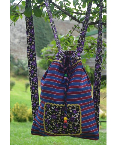 Bordo Mavi Çocuk Sırt Çantası