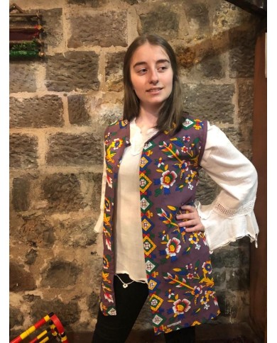 Yöresel Çicekli Yelek