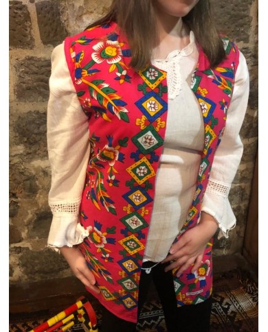 Yöresel Çicekli Yelek